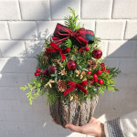 크리스마스 생화 트리 만들기 DIY 키트(홈클래스 영상 제공) : 때때로꽃집