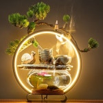 방가 흐르는물 물소리 미니분수대 실내 정원 연못 조경분수 사무실오픈선물 A : 방가옷가게