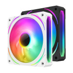 컴튜 인피니티 미러 쿨링팬 본체 컴퓨터 리버스 쿨러 팬 120mm ARGB FAN : 컴튜