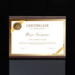 A4 간편교체 부착식 아크릴 게시판 가로 브라운 공지사항게시판 : 도도연