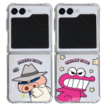 짱구는못말려 플레이 투명 에어 범퍼 케이스 갤럭시Z플립5 정품 흰둥이 공룡 부리부리 무료배송 우체국택배 : 홈핸디