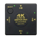 HDMI 3소스 1화면출력 스위치 컴퓨터 플스 모니터 셀렉터 : 오늘도꾸준히