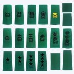 군인 견장 / 육군 야전상의 견장 녹색 - 간부 부사관 장교 지휘자 지휘관 참모 정복 예비군 교관 분대장 소대장 전투복 : 군화와고무신