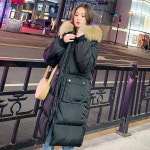 여자 후드 롱패딩 패션 패딩 여 겨울 하프 무릎 핫픽스 아우터 도톰 빵 : 레전드리밍