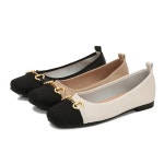 발편한 로퍼 여성 가죽 둥근코 플랫 싱글 슈즈 봄 가을 드레스 사무실 발레리나 럭셔리 : 일로지아