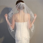 자수 웨딩 베일 셀프웨딩 신부 면사포 페이스면사포 : 어사또몰