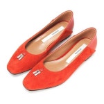 [갤러리아] 바바라 양가죽 스웨이드 플랫슈즈 BBD552RE(타임월드) : 갤러리아백화점