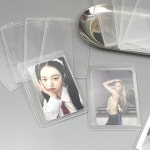 유자랜드 가로 탑로더 포카 투명 클리어 양면 보호필름 포토카드 보관 포장 : 유자랜드 YUJALAND