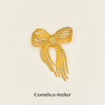 코멜리코 아틀리에 유럽 빈티지 리본 브로치 (18K 2Colors) : 코멜리코