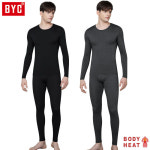 BYC 따뜻한 내복 발열내의 남성 보디히트 베이직 상하세트(DOL-S0110)겨울 방한 온열 내의 : 아시하늬몰