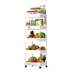 냉장고장 주방 틈새 수납장 냉장고 250 이동식 선반 트롤리 가정용 바닥 스탠딩 사이드 : 브리즈나인