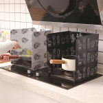 기름튐 방지 가드 인덕션 가스레인지 가림막 주방 고온 단열 오일 쉴드 접이식 알루미늄 호 : 브리즈나인