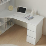 제이스 책상 책장 세트 학생 1인 ㄱ코너형 아치 편수책상 서재 공부 서랍 : 주식회사 바로방가구