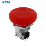 한국전재 KEM 푸쉬 버튼 스위치 돌출형 25파이 적색 KPC-S25-2R AC 250V 5A 2a2b : 풍림몰