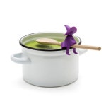 실리콘 도구 마법사 모양 냄비 뚜껑 홀더 수저 국자 홀더 할로윈 마녀 : 제이씨에이무역회사