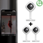 로보뷰A2 3set 홈 IP 카메라 CCTV 야간촬영 통화 1080p : 어스에코라이프