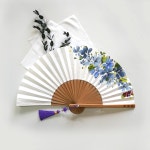 캘리그라피 부채 [꽃 그림이 들어간 전통부채] 주문제작 : 캘리그라피퉁