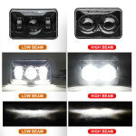 Marlaa LED 변환 헤드라이트 램프 오토바이 혼다 XR250 XR400 XR650 스즈키 DRZ - H4642/H4651/H4652/H4656/H4666 용 4x6 인치... 
