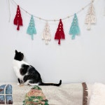 트리 마크라메 크리스마스 가랜드 월행잉 데코 벽트리 : 에르엔