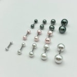 온더마스 써지컬 진주피어싱 3color 흑진주 : 온더마스