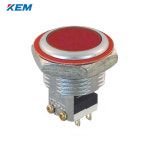 한국전재 KEM 푸쉬 버튼 스위치 매입형 22파이 적색 KPU-S22-2R AC 250V 5A 2a2b : 풍림몰