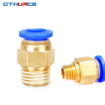 1pcs PC 14mm16mm 14 38 34 스레드 퀵 커넥터 공압 피팅 파이프 14-02 14-03 : 종합기기상사