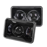 Marlaa LED 변환 헤드라이트 램프 오토바이 혼다 XR250 XR400 XR650 스즈키 DRZ - H4642/H4651/H4652/H4656/H4666 용 4x6 인치... 