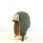 방한용 군밤장수 귀달이 털모자 여성/남자 방한모자 : 베이지 하우스