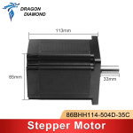 스텝퍼 모터 드라이버 14 축 2 상 450B 브레이크 타각기 86 시리즈 CNC 라우터 86BHH114-504D-35C 용 대형 토크 : 금강엔시스