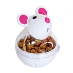 고양이 간식놀이 오뚝이 디자인 스낵볼(화이트) 코담요 : 마켓925