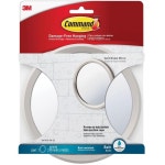 3M 거울 미러 욕실 세대 걸이 원형 붙이는 식 벽 화장대 면 부착 실내 인테리어 침실 : 피보커머스