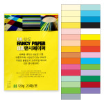 두성 OA팬시페이퍼 A4 120g 20매 전색상 컬러인쇄용지 : 알유오피스