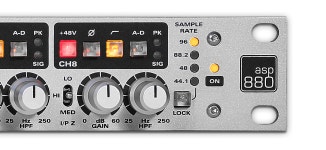 Audient ASP880 오디언트 에이에스피 8채널 마이크 프리앰프 AD 컨버터 : 월드사운드몰