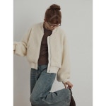 여성 후리스 집업 퍼 자켓 아우터 플리스 : 랑월