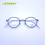 아임킨더 LB72 브라운-네이비 46사이즈 초경량 초탄성 티타늄 블루라이트 차단 안경테 : 그랜트 아이웨어