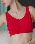 [레브몽] 아프로디테 쉬폰 블러디레드 TOP 프리미엄 브랜드 폴 요가 웨어 필라테스복 요가복 폴댄스 옷 의상 : ALMOND MARKET