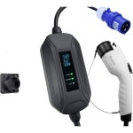포트 충전 1종 (J1772) 미국 레벨-2(EV) (220V, 16Amp) 휴대용 EVSE 스마트 전기차/자동차 충전기 1015M, 영 CEE Mennekes 16-Amp : 테라듀