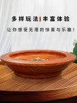 원목 고급 12인치 러시안룰렛 보드게임 턴테이블 파티 소품 : 백보