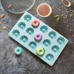 호환 나선형 실리콘 케이크 몰드 무스 디저트 베이킹 초콜릿 도너츠 제빵기 페이스트리 몰드 15 홀 : 스고스