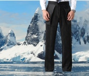 I am strong 올젠기모슬랙스 정장바지 뱅뱅기모출근룩 겨울스판골프작업바지 : 메디칼커피