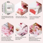 DIY 십자수 바느질  크로스 스티치 키트 세트 숲 속의 다이아몬드 자수 판타지 성 페인팅 홈 데코 : 행복한쇼핑디케이몰