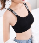 스판 뒷포인트 밴딩 탑 스포츠 브라 에어로빅 줌바닷컴 방송댄스 단체복 스피닝 줌바 운동탑 : 디디댄스