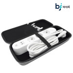 바이피 멀티탭usb c타입 초고속충전 에어컨전용 고용량 콘센트 캠핑멀티탭 4000W : 에스엔제이스토어