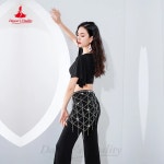 여성용 밸리 댄스 의상 크리스탈 코튼 상의 및 오리엔탈 새로운 바지 트레이닝 의류 : 러블리의 만물상