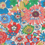 영국리버티 타나론 Rainbow garden 4107a, 리버티원단,꽃무늬원단 : 발도르프하우스