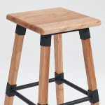 아르푸 MIB-008 미조립 원목 심플한 디자인 홈바스툴 네추럴 : 아르푸