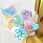 베이루 모루 철사 파스텔 믹스 100개입 인형 키링 만들기 재료 일반모루 꽃다발 튤립 : 베이루