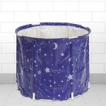 힐링 앤 바스 접이식 간이 욕조 이동식 스파 반신욕 조 1인 목욕통 원룸 좁은방 신혼집 튜브 : 자야백