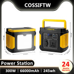 COSSIFTW LifePo4 발전소 태양광 발전기 외부 배터리 220V 휴대용 에너지 저장 시스템 RV UPS 야외 캠핑 300W : 돈나무12호