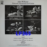 [LP] 존 윌리엄스 John Williams - Virtuoso Variations For Guitar [중고]F0139 : LP365
